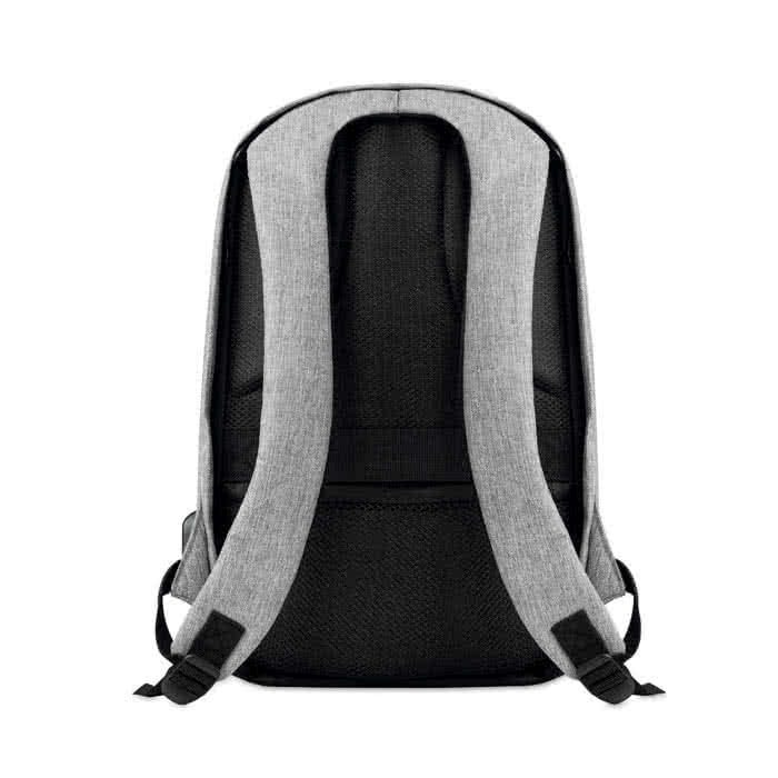 Mochila para portátil para empresas color gris cuarta vista Mochila para portátil para empresas color gris cuarta vista