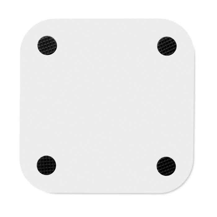 Cargador wireless para móvil de diseño color blanco tercera vista Cargador wireless para móvil de diseño color blanco tercera vista