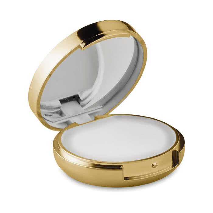 Bálsamo labial con espejo color dorado Bálsamo labial con espejo color dorado