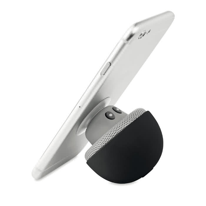 Altavoz Bluetooth con ventosa color negro tercera vista Altavoz Bluetooth con ventosa color negro tercera vista
