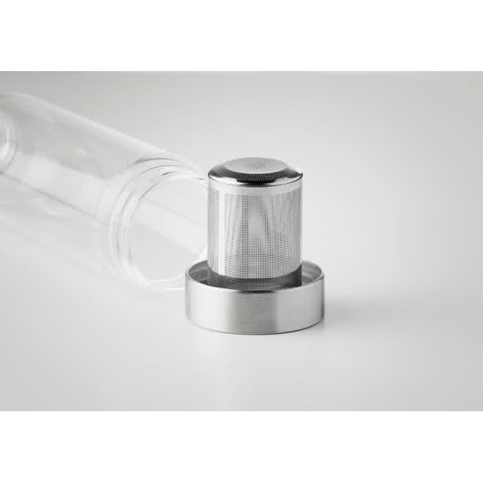 Botella publicitaria infusora con funda color negro tercera vista Botella publicitaria infusora con funda color negro tercera vista