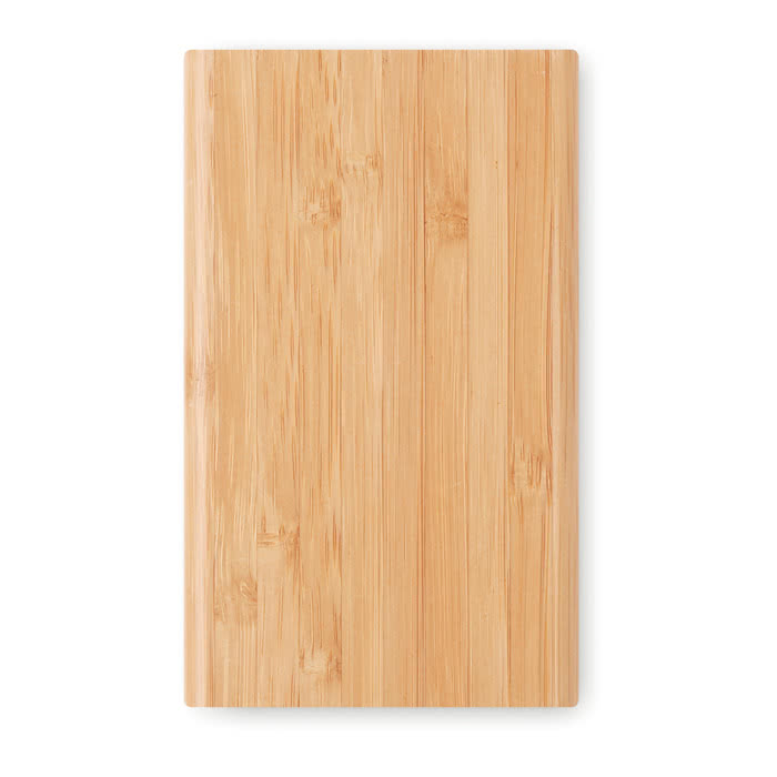 Batería externa personalizada de bambú 4000mAh color madera segunda vista