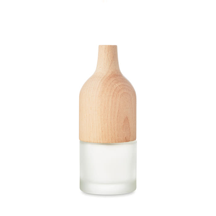 Difusor de aroma publicitario color madera cuarta vista