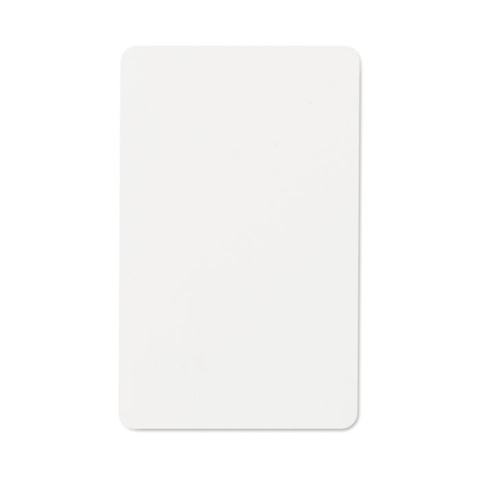 Tarjeta de seguridad RFID color blanco segunda vista