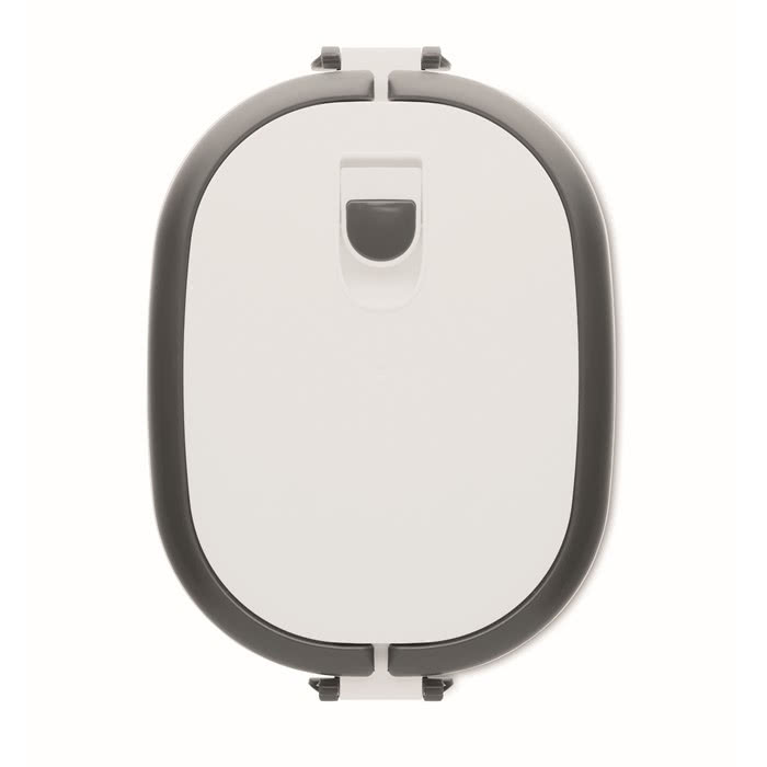 Fiambrera de PP con cierre hermético color blanco segunda vista