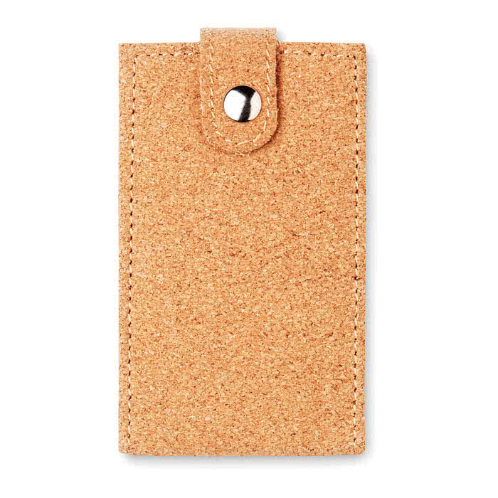 Set de manicura en estuche de corcho color beige