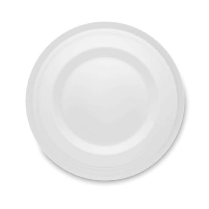 Termos de acero con infusor color blanco tercera vista