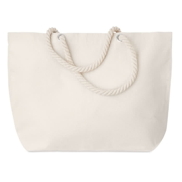 Bolsas de playa con asas de cuerda color beige Bolsas de playa con asas de cuerda color beige