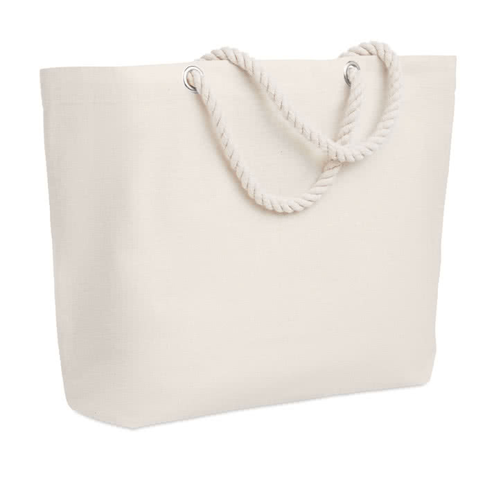 Bolsas de playa con asas de cuerda color beige segunda vista Bolsas de playa con asas de cuerda color beige segunda vista