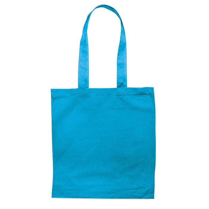 Bolsa de algodón colores de 180 gr/m2 color turquesa segunda vista