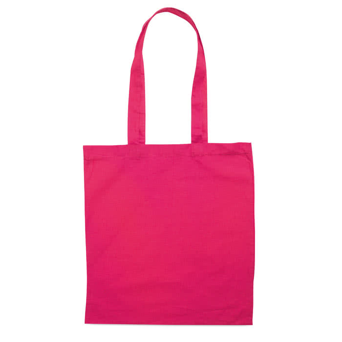 Bolsa de algodón colores de 180 gr/m2 color fucsia segunda vista