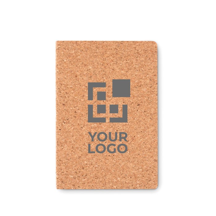 Libretas A5 personalizadas tapa de corcho vista principal Libretas A5 personalizadas tapa de corcho vista principal