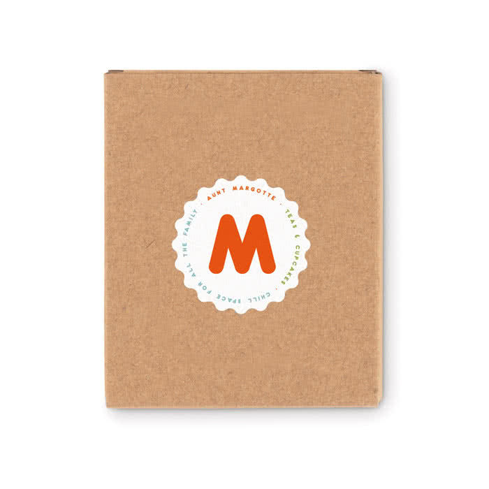 Regalos para colorear con logotipo color beige cuarta vista con logo Regalos para colorear con logotipo color beige cuarta vista con logo