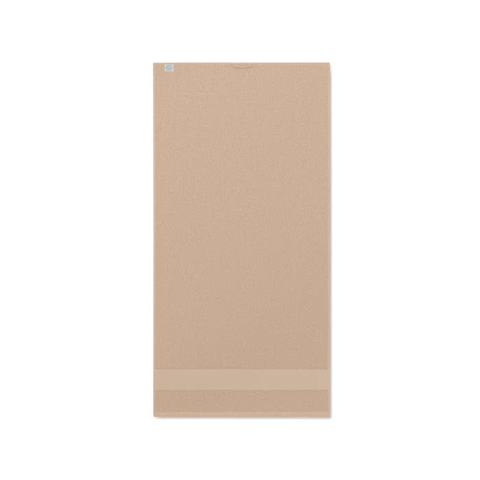 Toalla personalizada pequeña de algodón color marfil tercera vista