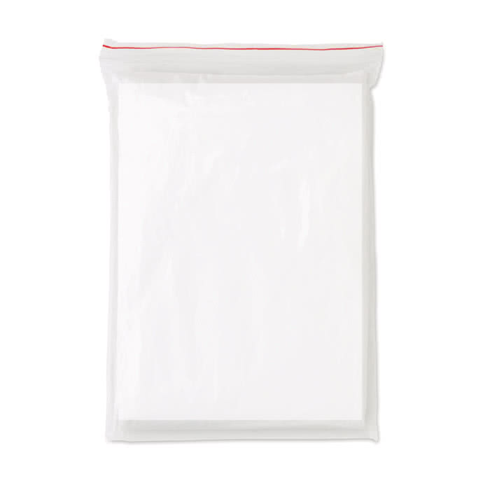 Chubasquero personalizado biodegradable color transparente segunda vista Chubasquero personalizado biodegradable color transparente segunda vista