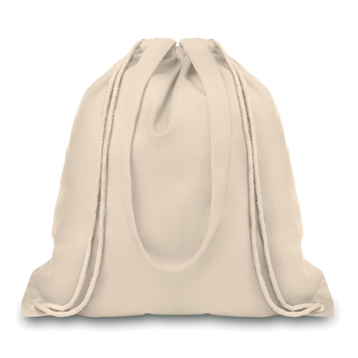 Mochila publicitaria tipo loneta con asas color Beige