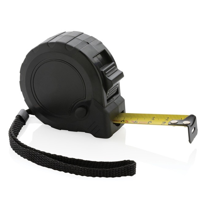 Metros promocionales con parada automática color negro quinta vista