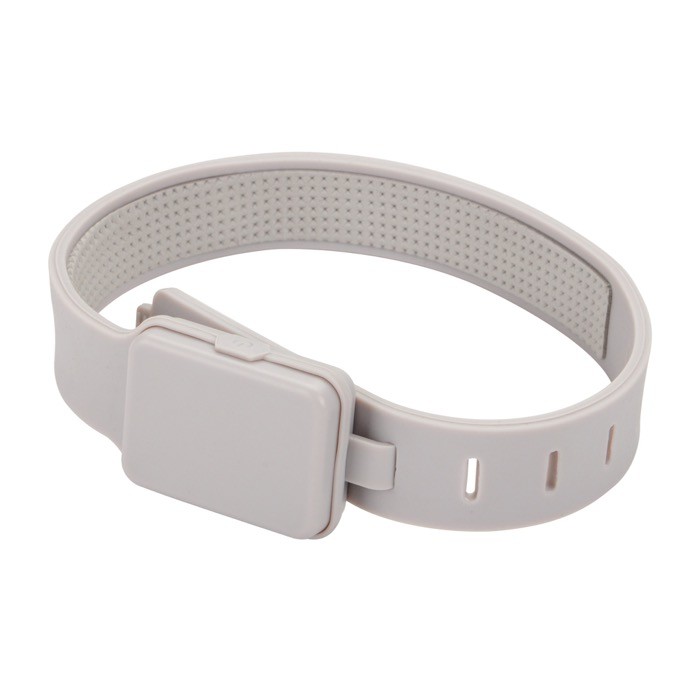 Luz de circulación LED recargable en plástico reciclado 400 mAh color gris