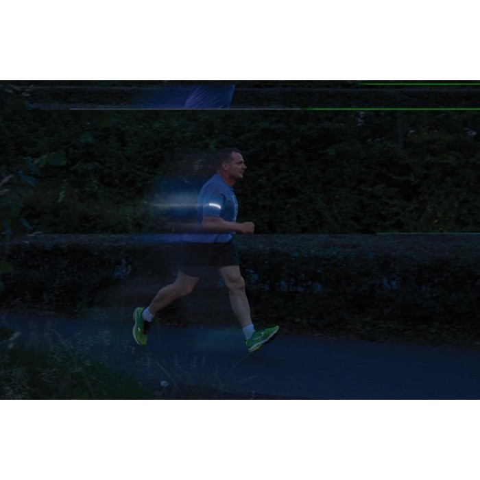 Luz de circulación LED recargable en plástico reciclado 400 mAh color gris vista de ambiente 2