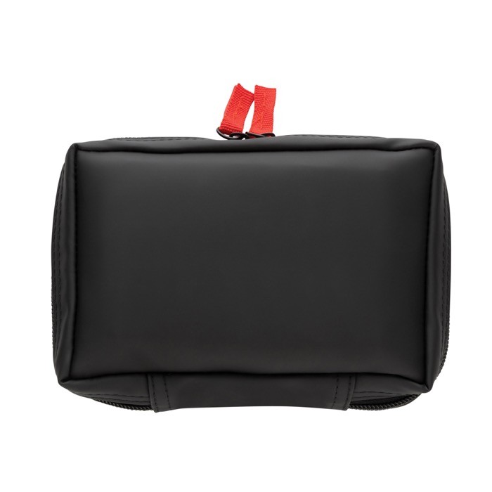 Botiquín personalizado nobuk para primeros auxilios con 24 accesorios color negro quinta vista