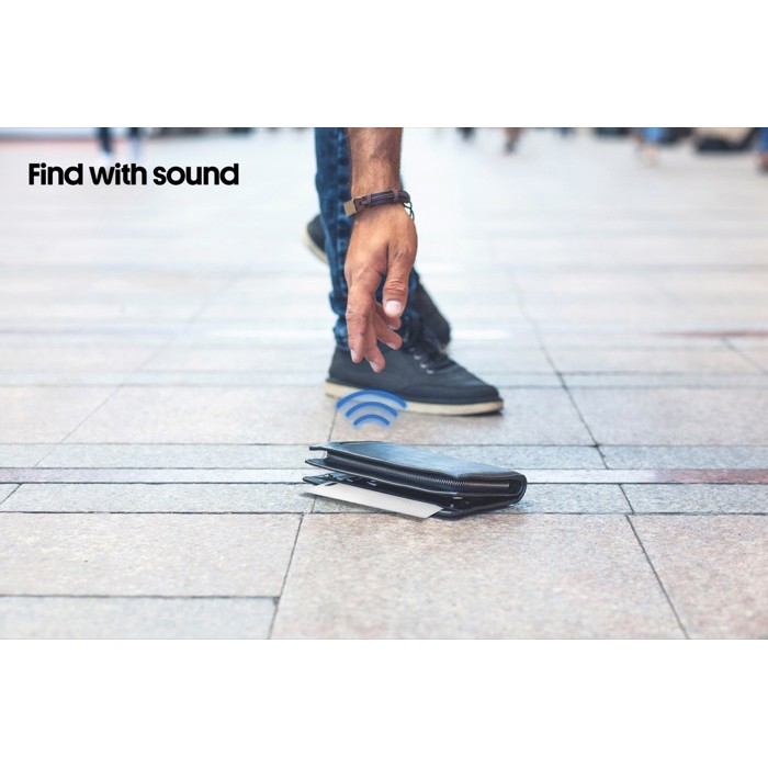 Tarjeta para encontrar la cartera compatible con Apple FindMy color blanco Tarjeta para encontrar la cartera compatible con Apple FindMy color blanco