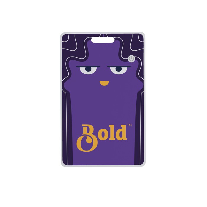 Tarjeta ultradelgada rastreadora para billetera con Find My color blanco segunda vista con logo Tarjeta ultradelgada rastreadora para billetera con Find My color blanco segunda vista con logo