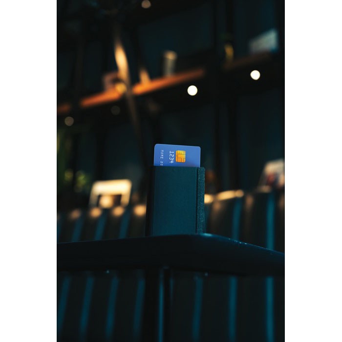 Cartera de poliéster con rastreador conectado con Find My color negro Cartera de poliéster con rastreador conectado con Find My color negro