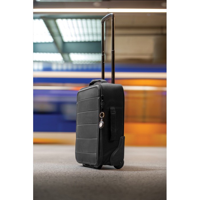 Llavero localizador ecológico con alarma compatible Apple y Android color blanco