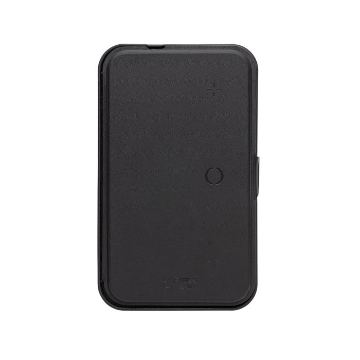 Estuche de viaje con materiales reciclados con carga 3 en 1 color negro novena vista Estuche de viaje con materiales reciclados con carga 3 en 1 color negro novena vista