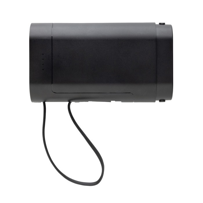 Powerbank portátil extraíble ideal para reciclar la batería 10.000 mAh color negro tercera vista