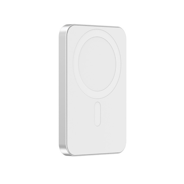 Powerbank 2 en 1 con imán y cargador para reloj 5.000 mAh color plateado Powerbank 2 en 1 con imán y cargador para reloj 5.000 mAh color plateado