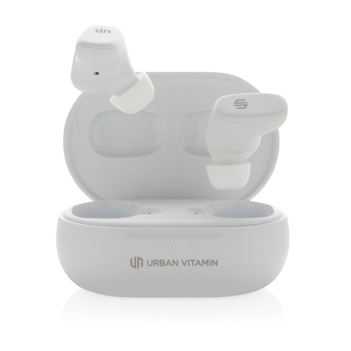 Auriculares de botón sin ruido color blanco Auriculares de botón sin ruido color blanco