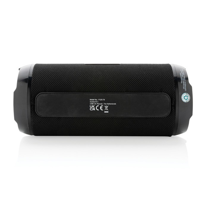 Altavoces impermeables personalizados color negro cuarta vista