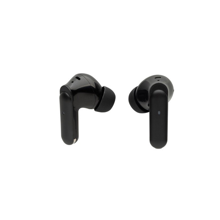 Auriculares inalámbricos con pantalla táctil y función llamada color negro tercera vista Auriculares inalámbricos con pantalla táctil y función llamada color negro tercera vista