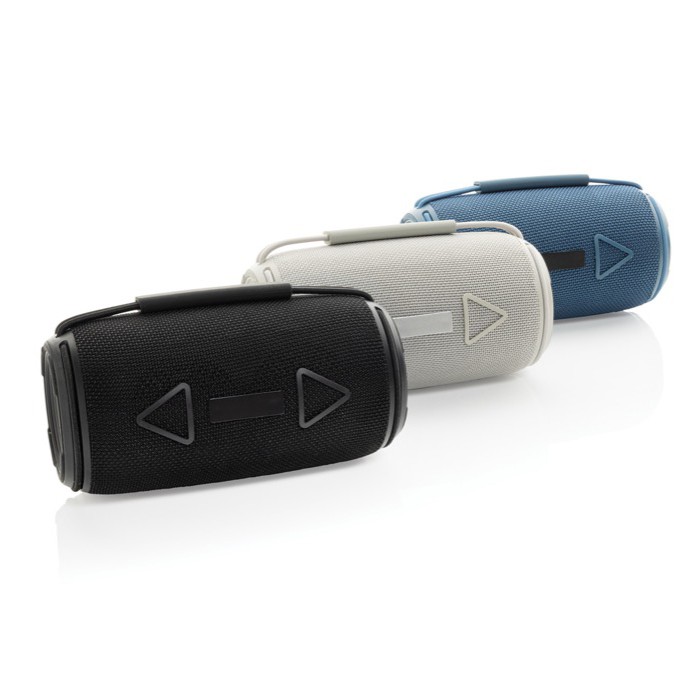 Altavoz BT 5.3 en plástico reciclado con resistencia IPX4 16W color azul vista general