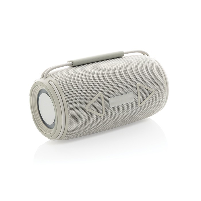 Altavoz BT 5.3 en plástico reciclado con resistencia IPX4 16W color gris quinta vista