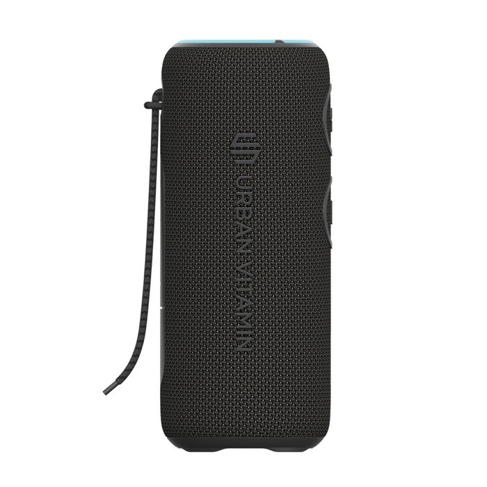 Altavoz inalámbrico resistente al agua con subwoofers dobles 30W color negro cuarta vista Altavoz inalámbrico resistente al agua con subwoofers dobles 30W color negro cuarta vista