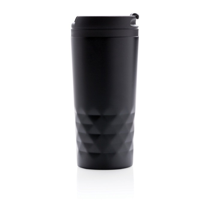 Taza con función termo y forma geométrica 300ml Trilliant Colors color negro Taza con función termo y forma geométrica 300ml Trilliant Colors color negro