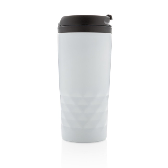 Taza con función termo y forma geométrica 300ml Trilliant Colors color blanco Taza con función termo y forma geométrica 300ml Trilliant Colors color blanco
