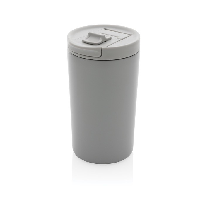 Vasos térmicos de acero con cierre hermético color gris Vasos térmicos de acero con cierre hermético color gris