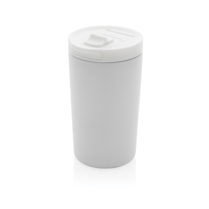 Vasos térmicos de acero con cierre hermético color blanco Vasos térmicos de acero con cierre hermético color blanco