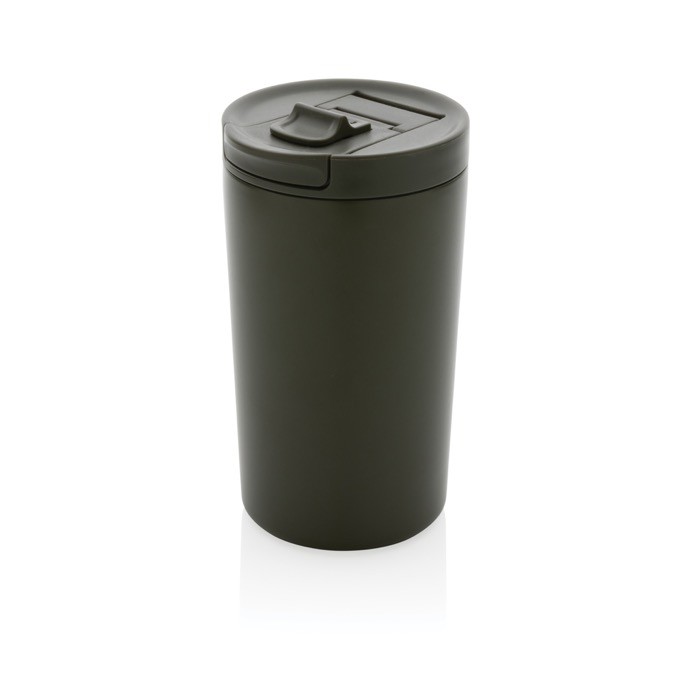 Vasos térmicos de acero con cierre hermético color verde oscuro Vasos térmicos de acero con cierre hermético color verde oscuro