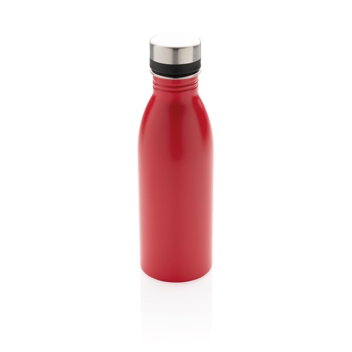 Botellas de acero reciclado antifugas sin BPA color rojo