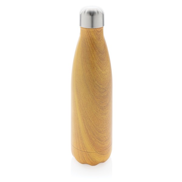 Botellas térmicas personalizadas de acero con madera color madera clara Botellas térmicas personalizadas de acero con madera color madera clara