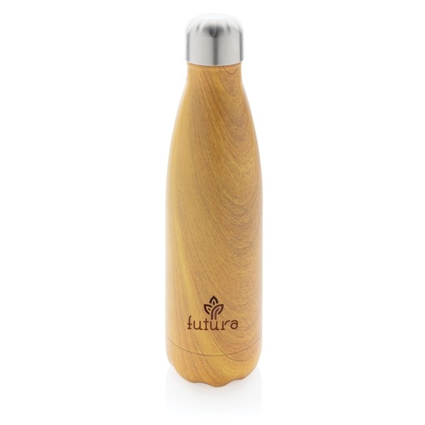 Botellas de acero madera personalizadas Botellas de acero madera personalizadas