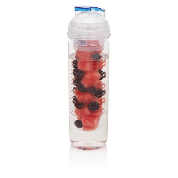 Botellas con compartimento para fruta color azul Botellas con compartimento para fruta color azul
