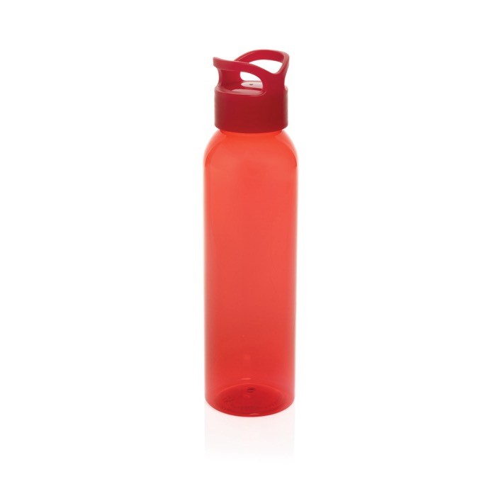 Botella de RPET ideal para el gimnasio con tapón de rosca 650ml color rojo Botella de RPET ideal para el gimnasio con tapón de rosca 650ml color rojo
