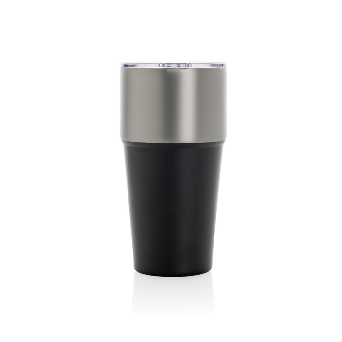 Vaso térmico de acero inoxidable reciclado antigoteo de 500ml color negro quinta vista Vaso térmico de acero inoxidable reciclado antigoteo de 500ml color negro quinta vista