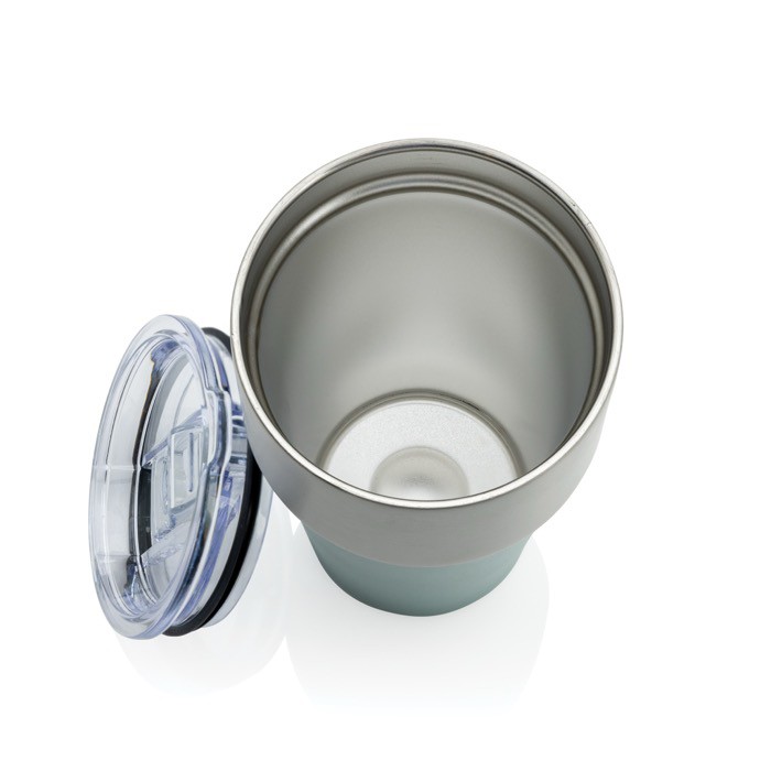 Vaso térmico de acero inoxidable reciclado antigoteo de 500ml color verde sexta vista Vaso térmico de acero inoxidable reciclado antigoteo de 500ml color verde sexta vista