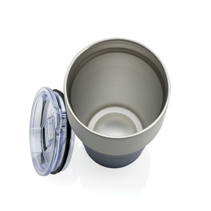 Vaso térmico de acero inoxidable reciclado antigoteo de 500ml color azul marino sexta vista Vaso térmico de acero inoxidable reciclado antigoteo de 500ml color azul marino sexta vista